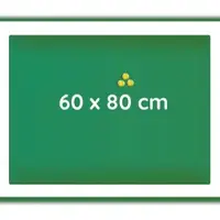 Steelboxx Glas Memoboard, 600 x 800 x 40 mm, grün