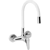 OEM Keukenkraan mit flexibler Arm, weiß/chrom, 94480