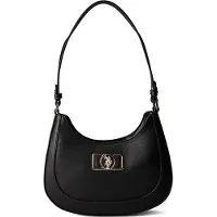 U.S. POLO ASSN. Schultertasche Handtasche Jones Chic Hobo Bag Black schwarz