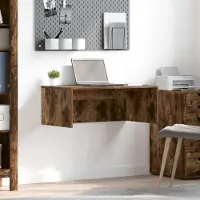 vidaXL Wandtisch Geräucherte Eiche Holzwerkstoff 80 x 45 x 30 cm