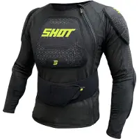 Shot Race Gear Shot Airlight Protektorenjacke, schwarz/neon-gelb, L