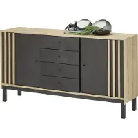 Bega Consult Volano Sideboard Beschichtete Spanplatte Schwarz/Braun
