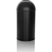 Hjh OFFICE Mülleimer 50 Liter CLEAN OR 50 Abfalleimer Mülltrenner rund für Küche, Büro mit Offene Oberseite 72.0 x 35.5 x 35.5 cm