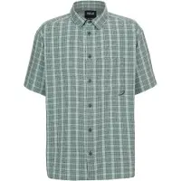 Jack Wolfskin Wanderhemd Meseta (schnelltrocknend, atmungsaktiv) Kurzarm grün Herren