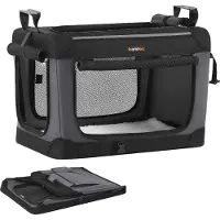 Feandrea Hundebox faltbar, Transportbox, Hundetasche, Oxford-Gewebe, Taschen für Futter