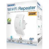 Eminent EM4590, 300 Mbit/Sek, Kabellos, IEEE 802.11n, IEEE 802.11b, IEEE 802.11g, 128-bit WEP, 152-bit WEP, 64-bit WEP, WPA-AES, WPA-TKIP