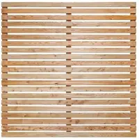 GartenLand Rhombus Holz Zaun Römö ca. 180x180cm Lärche Natur mit 3 Riegeln Ohne Pfosten