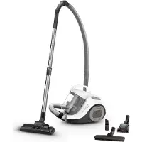Rowenta RO2957EA Swift Power Cyclonic Vacuum Cleaner – Bagless – White and Gray