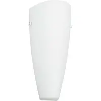 LINDBY Wandleuchte Hermine, weiß, Glas, Höhe 31cm, E27
