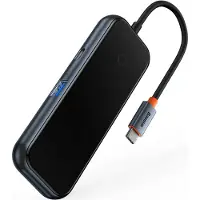 Baseus AcmeJoy HUB 4-Port USB-C auf 1xUSB-C / 4xUSB3.0 dunkelgrau
