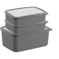 Vip Ahmet Vorratsdosen mit Deckel Luftdicht, BPA-frei, (3er Set, 1x2,7L, 2x1,5L)