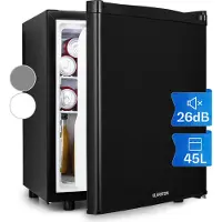 Klarstein Mini Kühlschrank für Zimmer, Mini-Kühlschrank für Getränke, Snacks & Kosmetik, Kleine Minibar, Kühlschrank Klein & Leise, Verstellbare Ablagen, Kleiner Skincar Kühlschrank 5-22°C, 45L