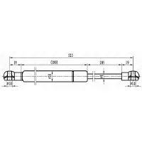 MAPCO Gasfeder, Koffer-/Laderaum NISSAN ALMERA Tino (V10)