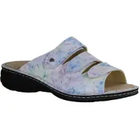 Finn Comfort Hellas Damenpantolette, Leder, Sky (Blau), Bequem - Marken , Blau, leder (blur)