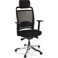 Hjh OFFICE IKAST I - Profi Bürostuhl Schwarz