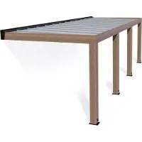 Palram - Canopia Helsinki 386 Terrassenüberdachung aus Holz 3x9 m