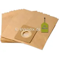 EVendix 20 Staubsaugerbeutel kompatibel mit TEC 5115 - 5116 + 4 Mikro- & 4 Motor-Filter