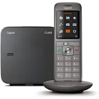 Gigaset CL660, Analoges/DECT-Telefon, Kabelloses Mobilteil, Freisprecheinrichtung, 400 Eintragungen, Anrufer-Identifikation, Grau