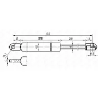 MAPCO Gasfeder, Koffer-/Laderaum VW TRANSPORTER T3 Bus, Kasten