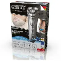 Camry Premium CR 2925, Rotationstrasierer, Grau, LCD, Ladend, Wechselstrom/Batterie, 1,5 h