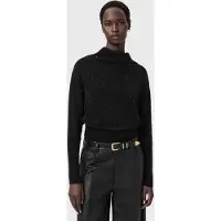 AllSaints Ridley Sparkl Jumper Black Größe: M | Longsleeves Outlet | Damen | Schwarz