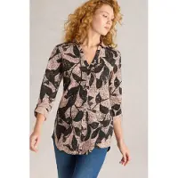 White Stuff Annie Longline Shirt Pink Print Größe: 8 | Longsleeves Outlet | Damen | Rosa
