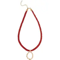 White Stuff Fay Cord Pendant Necklace Dark Red Größe: OS | Halsketten Outlet | Damen | Rot