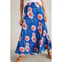 White Stuff Hope Bias Cut Maxi Skirt Blue Print Größe: 22 REGULAR | Maxiröcke Outlet | Damen | Blau