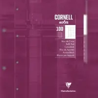 Clairefontaine 58196C 5x Block CORNELL, A4, 100 Blatt kariert 90g, 4-fach gelocht Pflaume