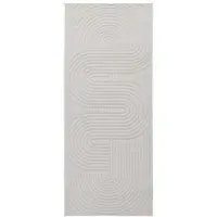 vidaXL Bereichsteppiche PALMERAS Creme 200 x 80 cm Polyester