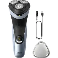 Philips X3063/00, Rotationstrasierer, Schwarz, Blau, SkinProtect, Batterie, 45 min, 1 h