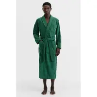 Tekla Unisex Classic Bathrobe Teal Green Größe: XXS | Bademäntel Outlet | Unisex | Cyan