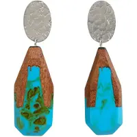White Stuff Dipped Wooden Earring Brown Multi Größe: OS | Ohrringe Outlet | Damen | Braun