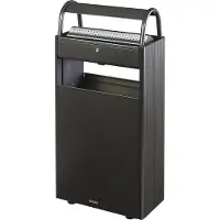 Rossignol 56448 Kopa Ascher/Abfallbehälter mit Standfuß 12 L/60 L, Farbe Mangangrau