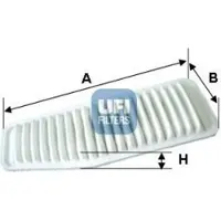 Ufi Luftfilter 30.338.00 für TOYOTA RAV 4 II (CLA2, XA2, ZCA2, ACA2) Filtereinsatz