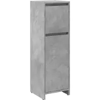 vidaXL Badezimmerschrank Betongrau 30x30x95 cm Holzwerkstoff