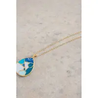 White Stuff Mosaic Tile Drop Necklace Gold Tone Metallic Größe: OS | Halsketten Outlet | Damen | Gelb