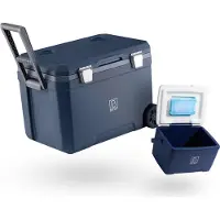 Brisby Kühlbox – Frigobox – 45 l – 3-Tage-Isolierung – 4 dicke Kühlelemente – Temperatursicherer Verschluss – Blau