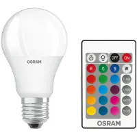 Osram ST CLAS A 60 RGBW 60 FR 9 W / 2700K E27 2PACK LED-Lampe, Birnenform, Sockel E27, 9 Watt, wechselnde Farben, 2700 K, dimmbar
