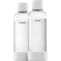 MySoda 1L Wasserflaschen 2er-Set (PET), White