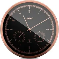 Mebus 19778 Funkwanduhr mit Thermo-Hygrometer