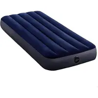 Merkloos Luftbett mit integrierter Pumpe – Selbstaufblasendes Luftbett – Selbstaufblasende Schlafmatte – Einzel-Luftbett – 191 x 76 x 25 cm – Blau