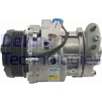 Delphi TSP0159270 Sanden SD6V12 Klimaanlage Klimakompressor PAG 46 für OPEL Astra G CC (T98) Zafira A (T98) Astra G Caravan (T98) ASTRA G Cabriolet