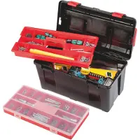 Parat 5811000391, Werkzeugkasten, Polypropylen, Schwarz, Rot, 16 l, 445 mm, 230 mm