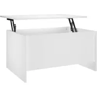 vidaXL Couchtisch Weiß 80x55,5x41,5 cm Holzwerkstoff