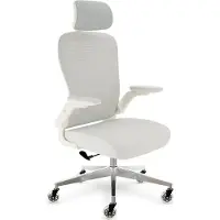 CLOUVOU CLOUVO SmartSeat Cremeweiß Bürostuhl, ergonomischer Schreibtischstuhl, Chefsessel, Gaming Stuhl, Drehstuhl 150 kg - individuell einstellbar