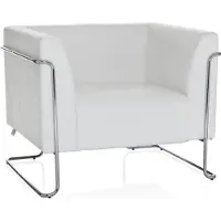 Hjh OFFICE CURACAO | 1-Sitzer - Lounge Sofa Wei?