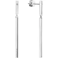 Tommy Hilfiger - Linear steel dangling earrings 2780954