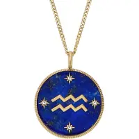 Fossil - Gold-plated necklace Aquarius Written in the Stars JF04849710