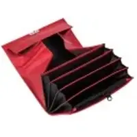 Karlowsky Kellnerbörse (Geldbörse) 18,2 x 10 cm Leder Rot
